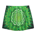 Anahata Chakra Mandala Print Mesh Shorts