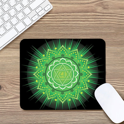 Anahata Chakra Mandala Print Mouse Pad