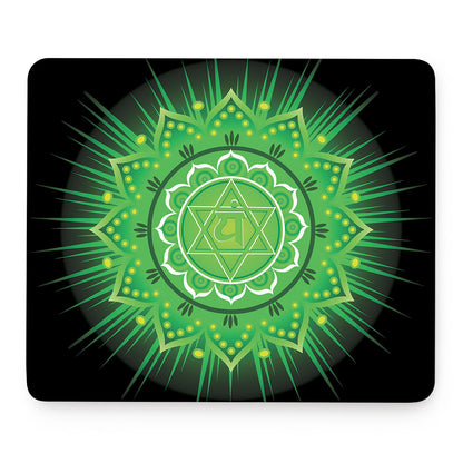Anahata Chakra Mandala Print Mouse Pad
