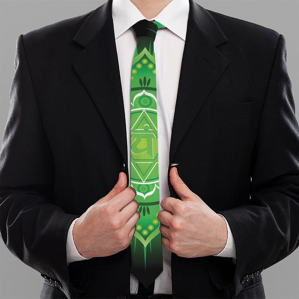 Anahata Chakra Mandala Print Necktie