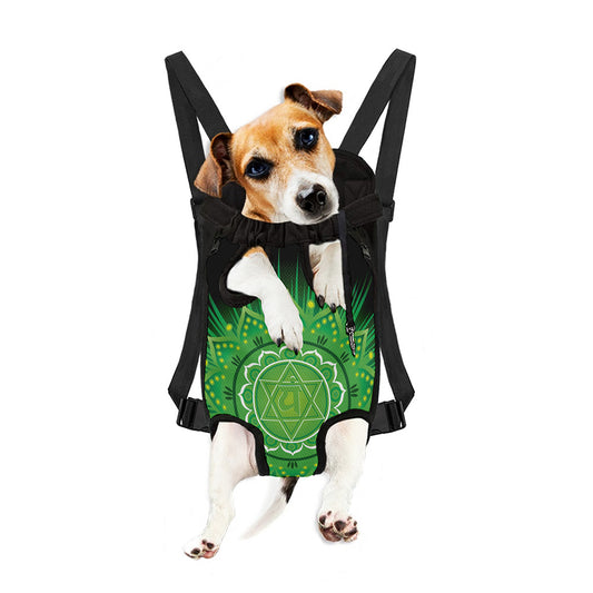 Anahata Chakra Mandala Print Pet Carrier Backpack