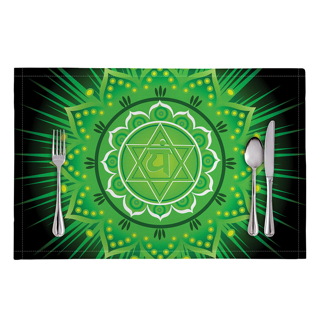 Anahata Chakra Mandala Print Placemat