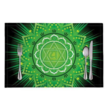Anahata Chakra Mandala Print Placemat