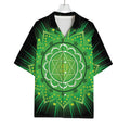 Anahata Chakra Mandala Print Rayon Hawaiian Shirt