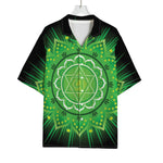 Anahata Chakra Mandala Print Rayon Hawaiian Shirt