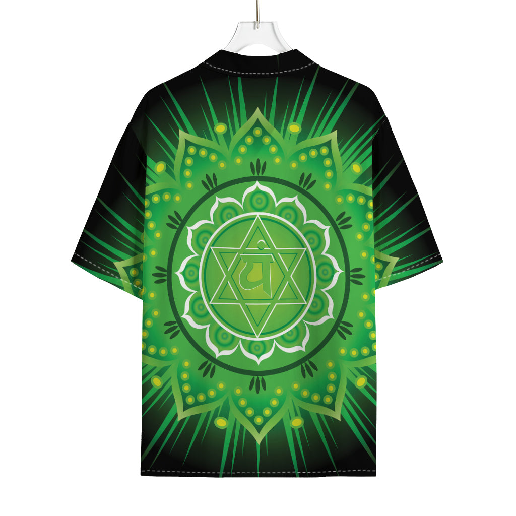 Anahata Chakra Mandala Print Rayon Hawaiian Shirt