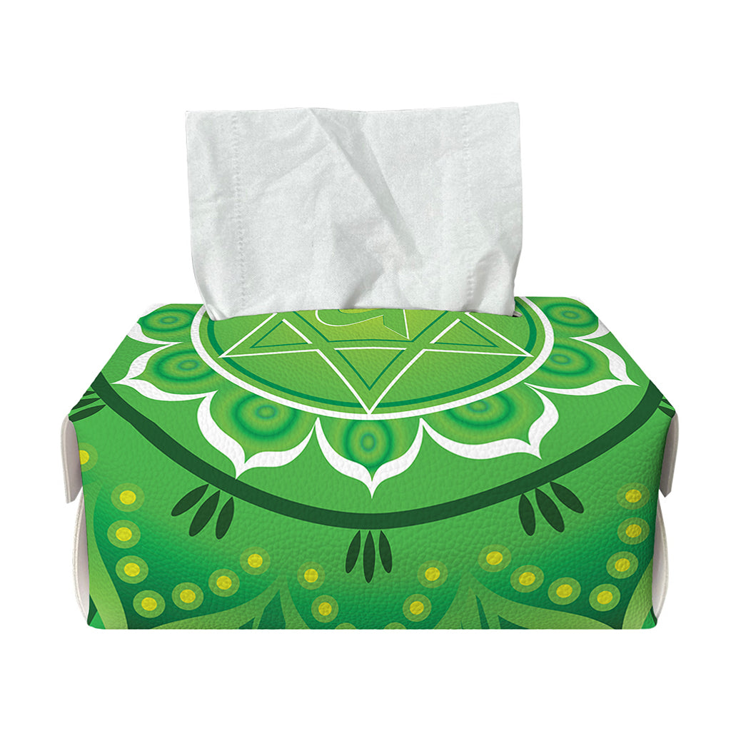 Anahata Chakra Mandala Print Rectangle Tissue Box Cover