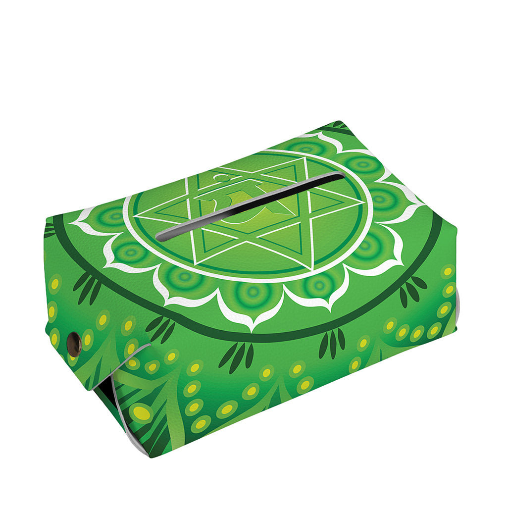 Anahata Chakra Mandala Print Rectangle Tissue Box Cover