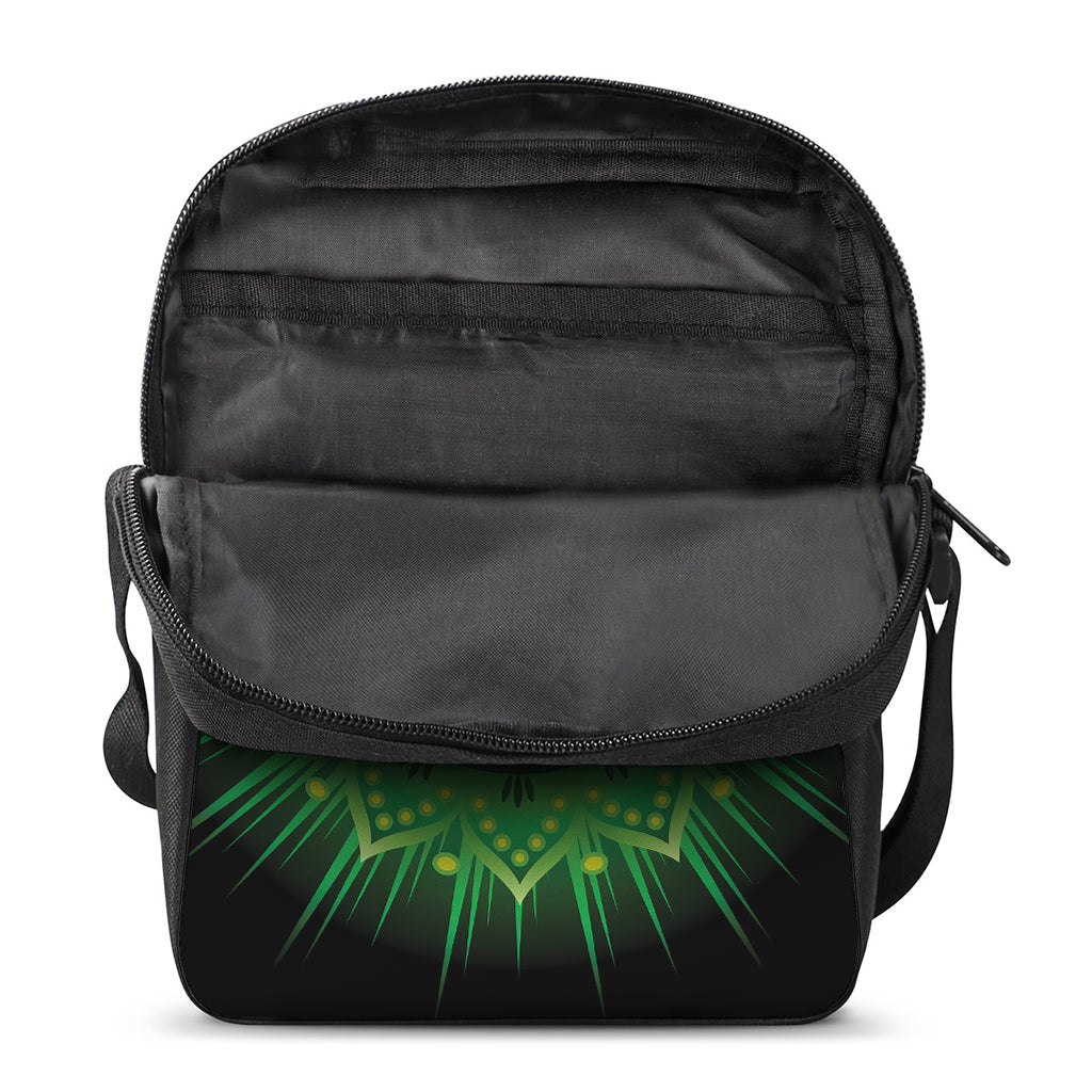 Anahata Chakra Mandala Print Rectangular Crossbody Bag
