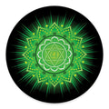 Anahata Chakra Mandala Print Round Floor Mat