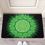 Anahata Chakra Mandala Print Rubber Doormat