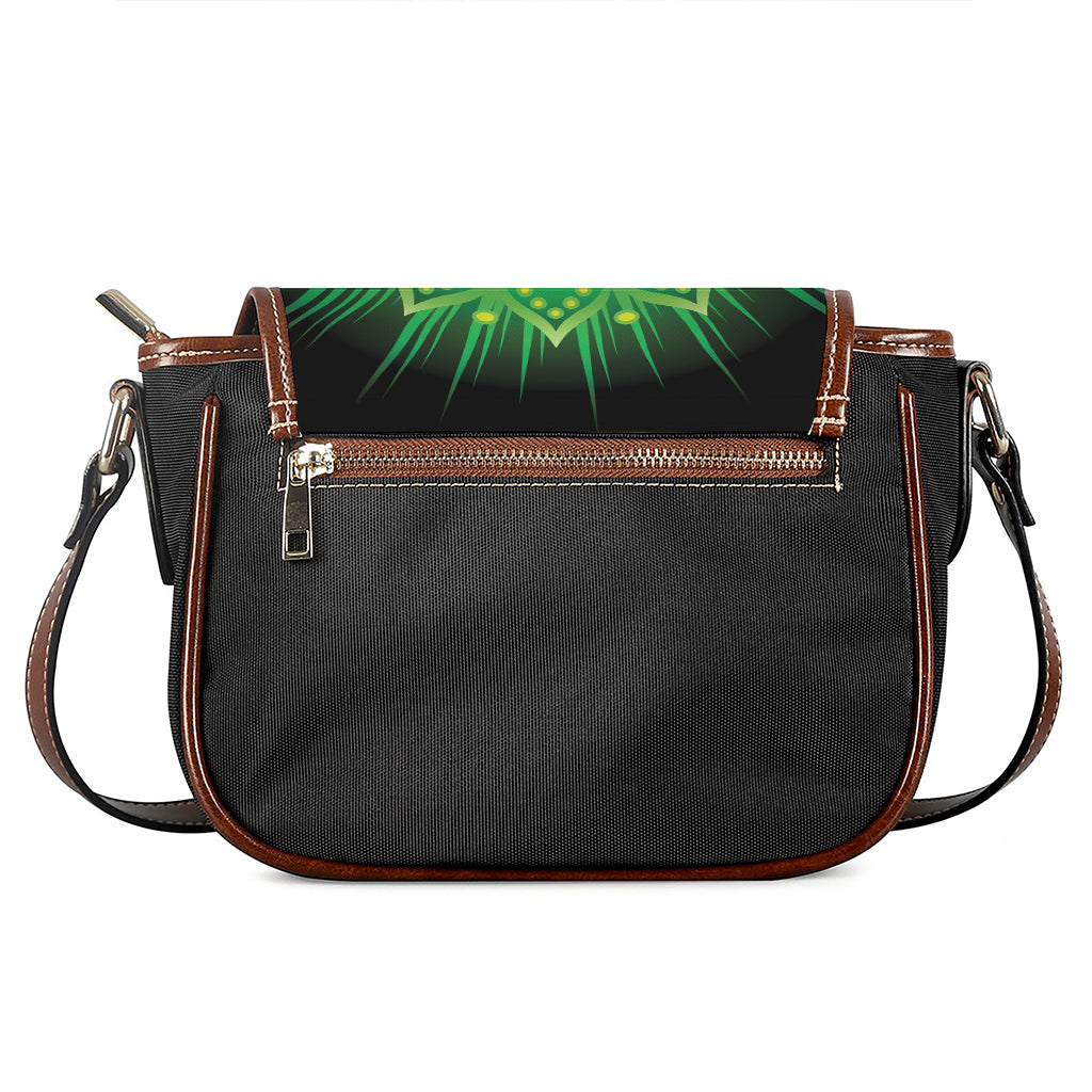 Anahata Chakra Mandala Print Saddle Bag