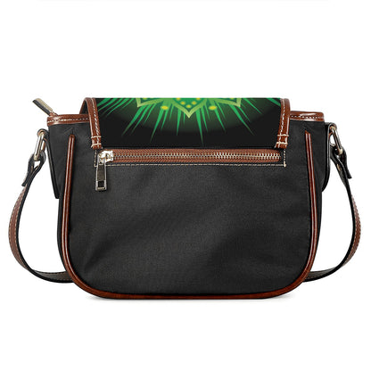 Anahata Chakra Mandala Print Saddle Bag