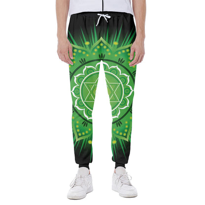 Anahata Chakra Mandala Print Scuba Joggers