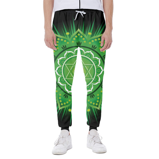 Anahata Chakra Mandala Print Scuba Joggers