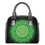 Anahata Chakra Mandala Print Shoulder Handbag