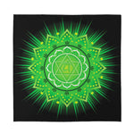 Anahata Chakra Mandala Print Silk Bandana