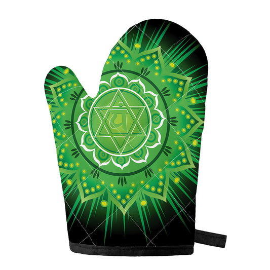 Anahata Chakra Mandala Print Single Oven Mitt