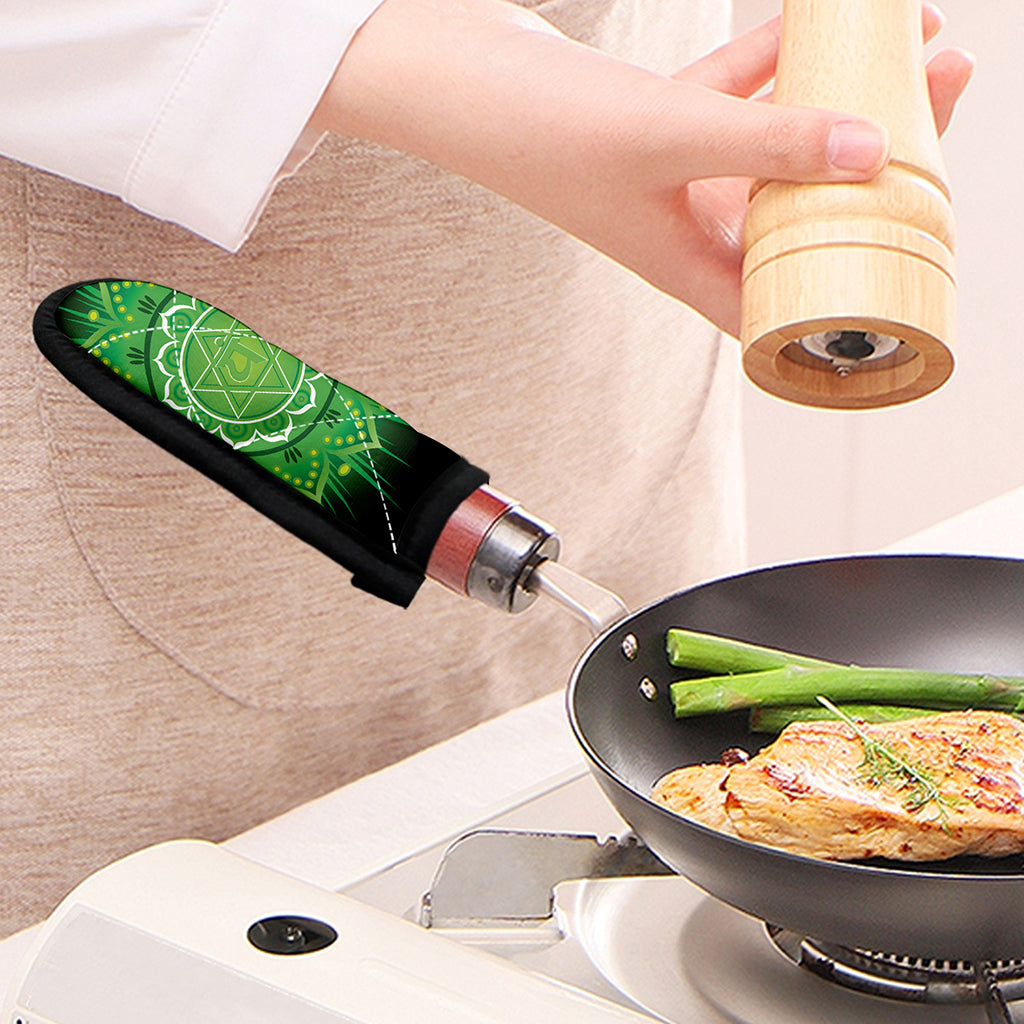 Anahata Chakra Mandala Print Skillet Handle Cover