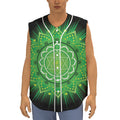 Anahata Chakra Mandala Print Sleeveless Baseball Jersey