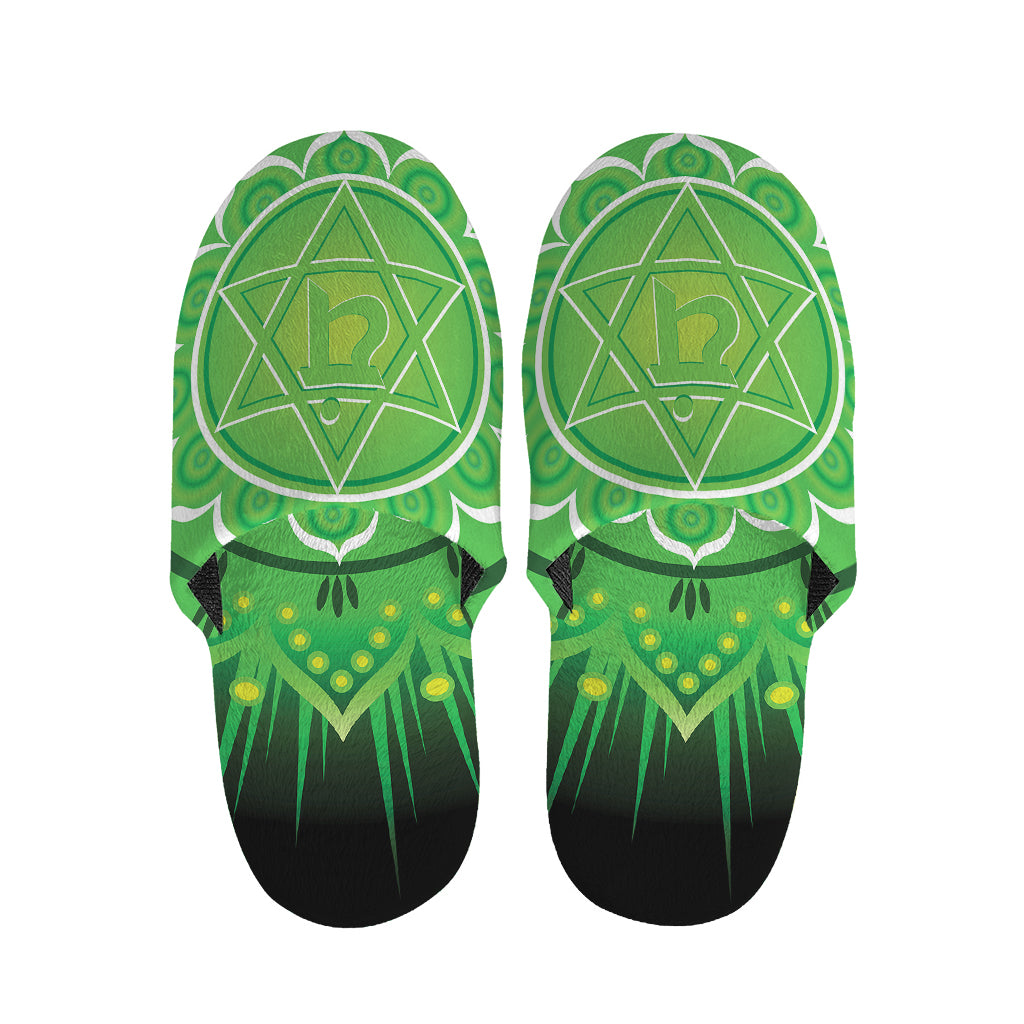 Anahata Chakra Mandala Print Slippers