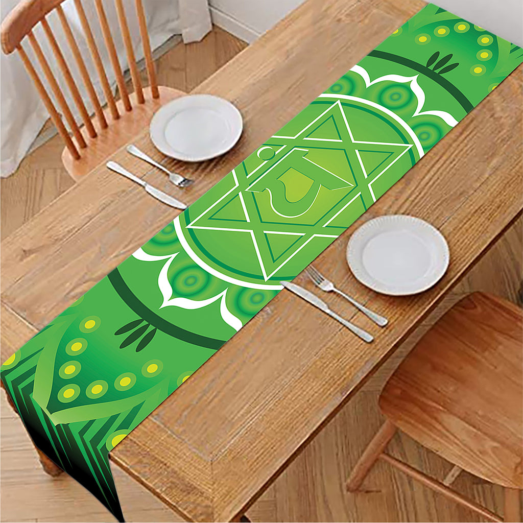 Anahata Chakra Mandala Print Table Runner