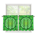 Anahata Chakra Mandala Print Tier Curtains