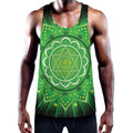 Anahata Chakra Mandala Print Men's Workout Tank Top