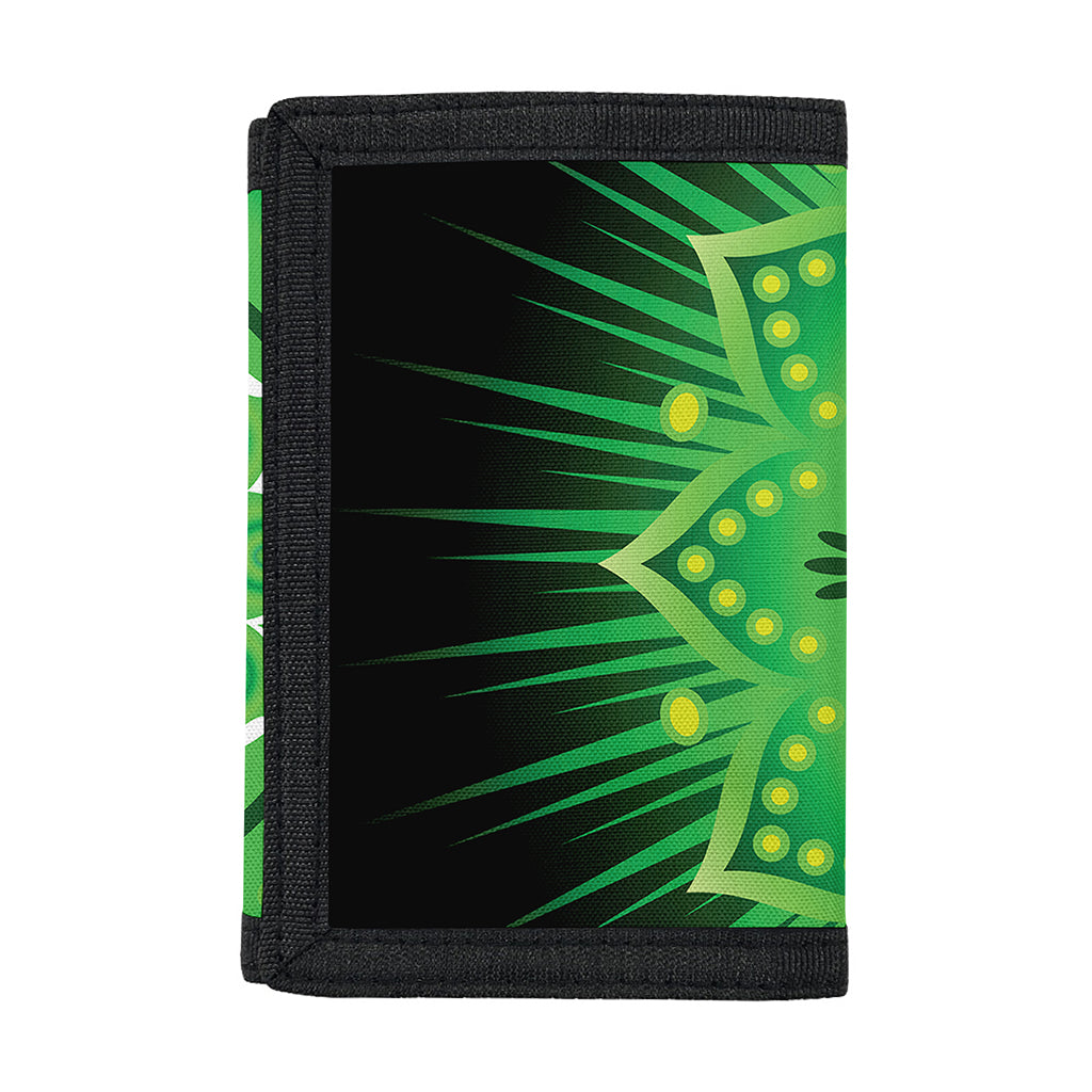 Anahata Chakra Mandala Print Trifold Wallet