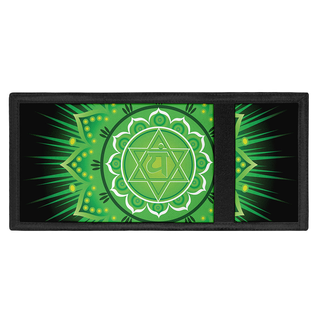 Anahata Chakra Mandala Print Trifold Wallet