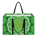 Anahata Chakra Mandala Print Utility Tote Bag
