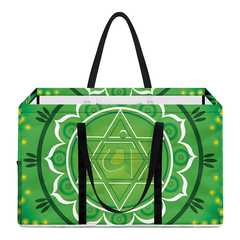 Anahata Chakra Mandala Print Utility Tote Bag