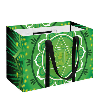 Anahata Chakra Mandala Print Utility Tote Bag