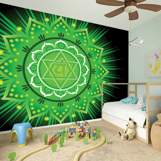 Anahata Chakra Mandala Print Wall Sticker