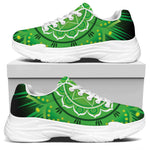 Anahata Chakra Mandala Print White Chunky Shoes