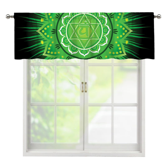 Anahata Chakra Mandala Print Window Valance