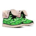 Anahata Chakra Mandala Print Winter Boots