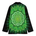Anahata Chakra Mandala Print Women's Blazer