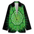 Anahata Chakra Mandala Print Women's Cotton Blazer