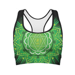 Anahata Chakra Mandala Print Women's Sports Bra