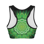 Anahata Chakra Mandala Print Women's Sports Bra