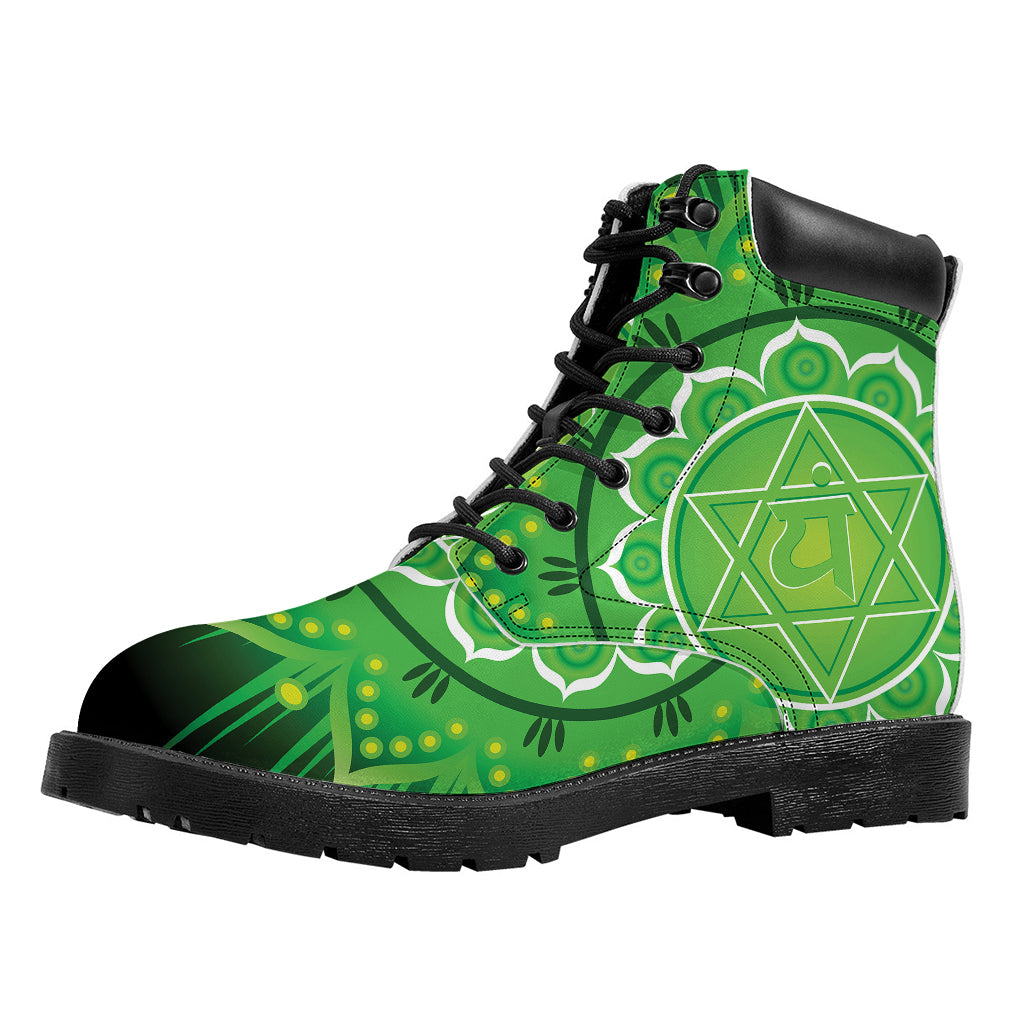 Anahata Chakra Mandala Print Work Boots