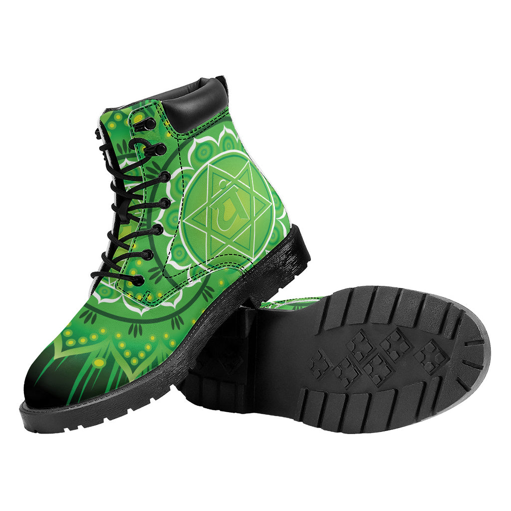 Anahata Chakra Mandala Print Work Boots