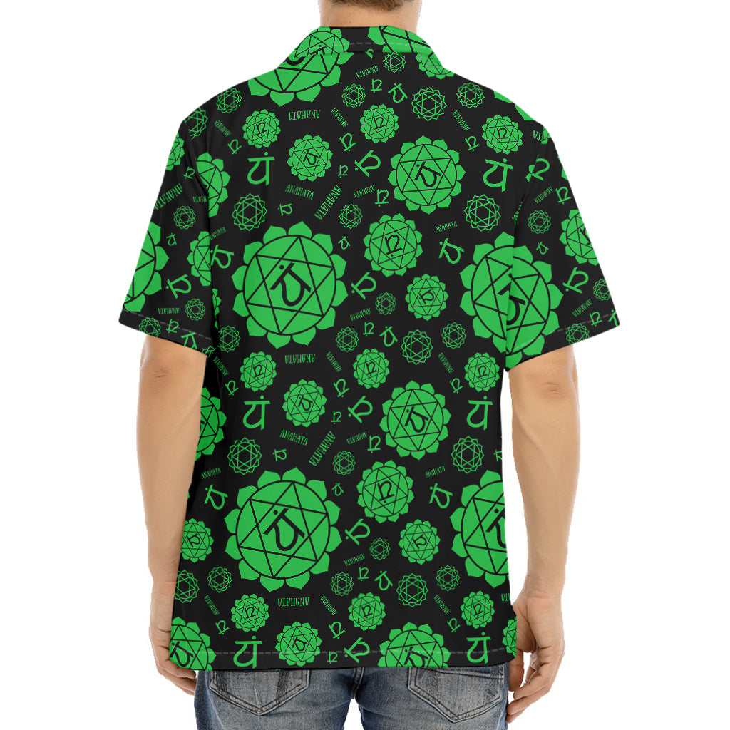 Anahata Chakra Pattern Print Aloha Shirt