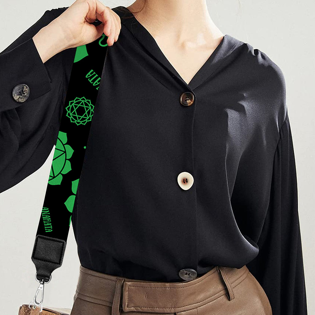 Anahata Chakra Pattern Print Bag Strap