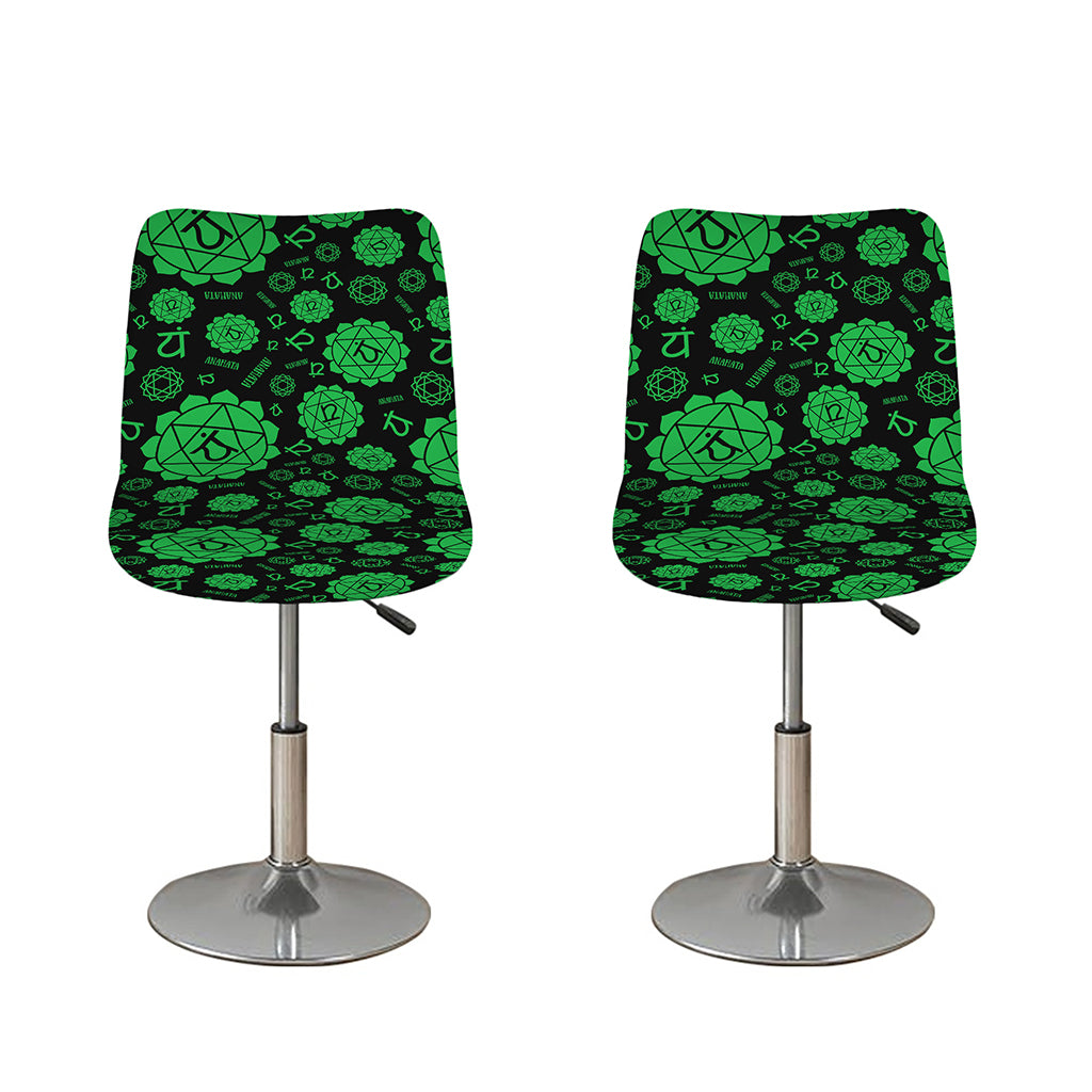 Anahata Chakra Pattern Print Bar Stool Covers