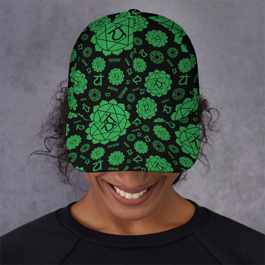Anahata Chakra Pattern Print Baseball Cap
