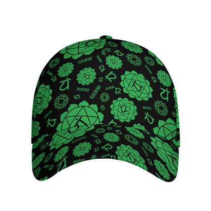Anahata Chakra Pattern Print Baseball Cap