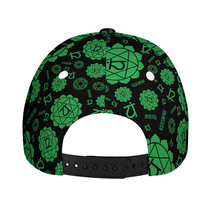 Anahata Chakra Pattern Print Baseball Cap