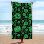 Anahata Chakra Pattern Print Beach Towel